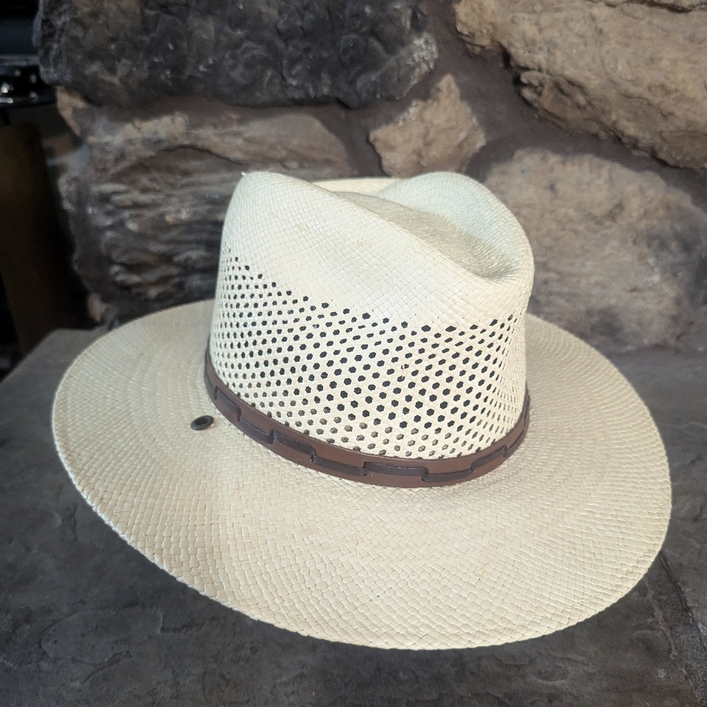 Stetson Men's Straw Hat Size L 7 1/4